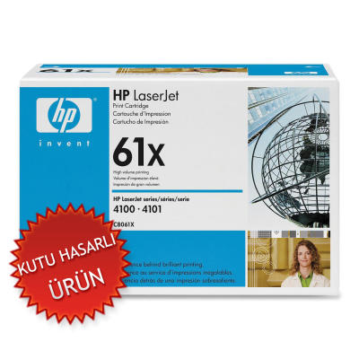 HP C8061X (61X) Black Original Toner - LaserJet 4100 (Wıthout Box) 