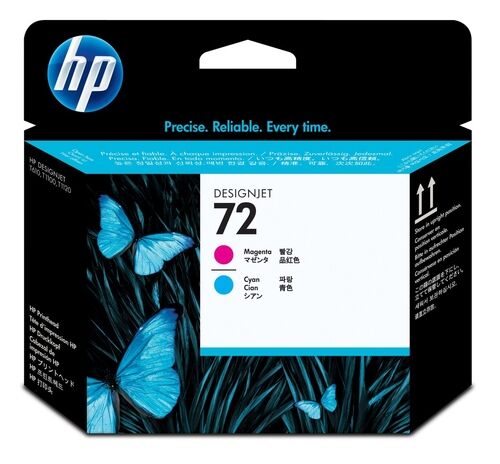 HP C9383A (72) Magenta-Cyan Original Head Cartridge - DesignJet T610 - 3