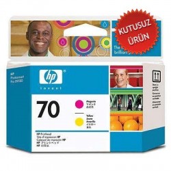 HP C9406A (70) Yellow + Magenta Original Head Cartridge - Designjet Z2100 (Without Box) 