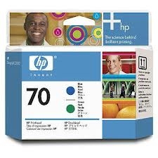 HP C9408A (70) Cyan + Green Original Head Cartridge - Designjet Z2100 