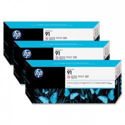 HP C9487A (91) Lıght Magenta Original Plotter Cartridge 3Pk - DesignJet Z6100 