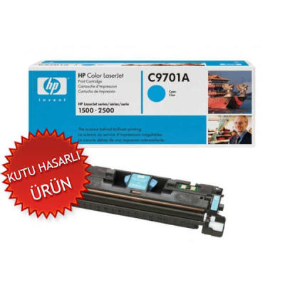 HP C9701A (121A) Cyan Original Toner - LaserJet 1500 (Damaged Box) 