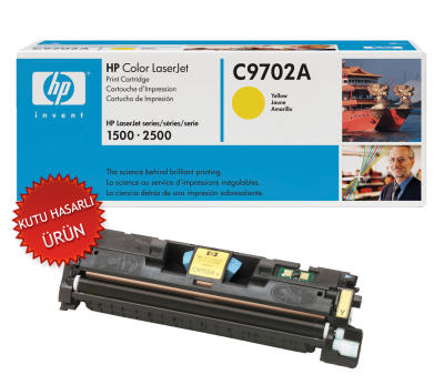 HP C9702A (121A) Yellow Original Toner - LaserJet 1500 (Damaged Box) 