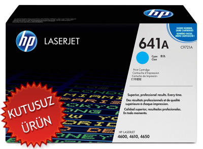 HP C9721A (641A) Cyan Original Toner - LaserJet 4600 (Wıthout Box) 