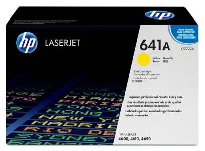 HP C9722A (641A) Sarı Orjinal Toner - LaserJet 4600 (T4935) - 2