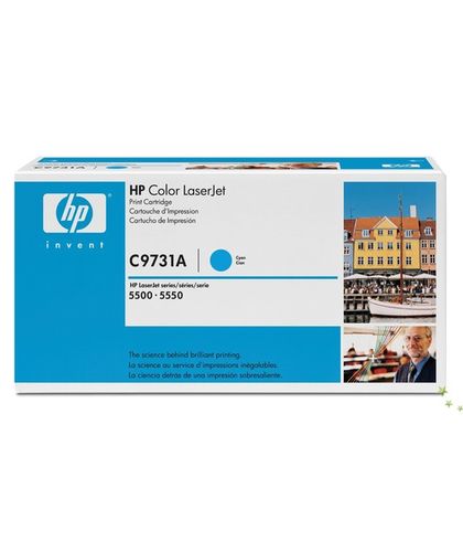 HP C9731A (645A) Cyan Original Toner - Laserjet 5500 / 5550dn (B) - 1