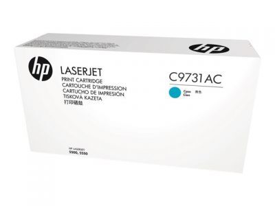 HP C9731AC (645A) Cyan Original Toner - Laserjet 5500 / 5550dn - 2