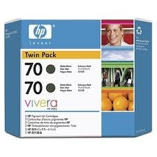 HP CB339A (70) Matte Black Original Cartridge Dual Pack - Designjet Z2100 