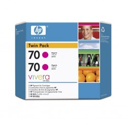 HP CB344A (70) Magenta Original Cartridge Dual Pack - Designjet Z2100 