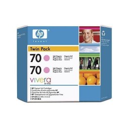 HP CB346A (70) Lıght Magenta Original Cartridge Dual Pack - Designjet Z2100 