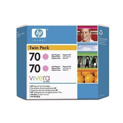 HP CB346A (70) Lıght Magenta Original Cartridge Dual Pack - Designjet Z2100 - 1