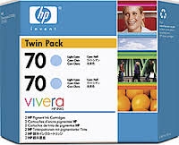 HP CB351A (70) Lıght Cyan Original Cartridge Dual Pack - Designjet Z2100 