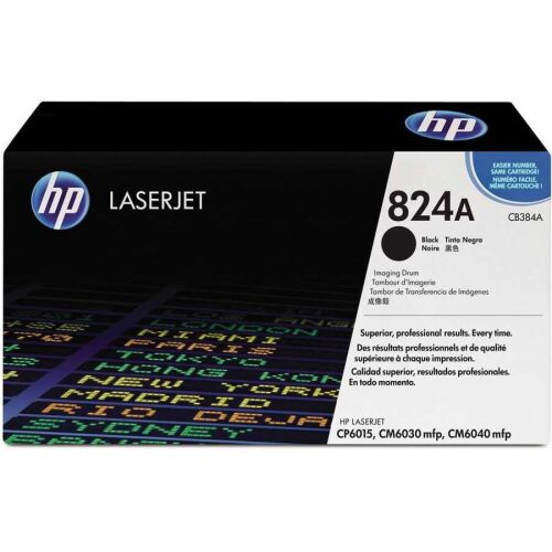 HP CB384A (824A) Black Original Drum Unit - Laserjet CP6015 - 3