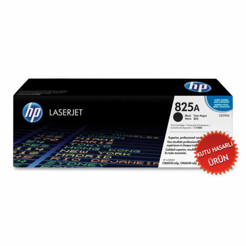 HP CB390A (825A) Black Original Toner - Laserjet CP6015 (Damaged Box) - 1