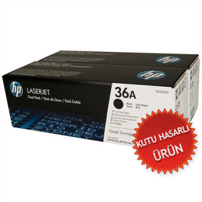 HP CB436AD (36A) Original Toner Dual Pack - M1120 / M1522 (Damaged Box) 