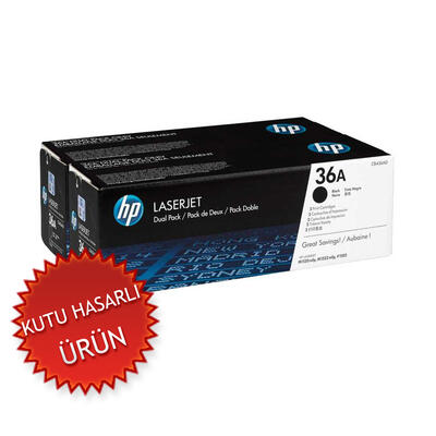 HP CB436AF (36A) Original Toner Dual Pack - M1120 / M1522 (Damaged Box) 