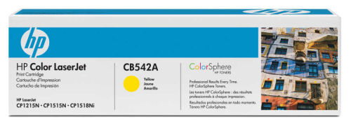 HP CB542A (125A) Sarı Orjinal Toner - LaserJet CP1215 (B) (T10072) - 1