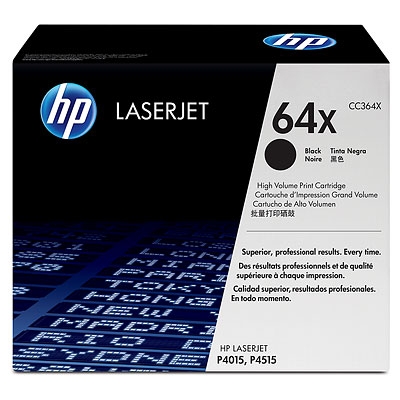 HP CC364X (64X) Black Original Toner - LaserJet P4015 - 1