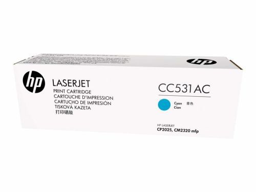 HP CC531AC (304A) Cyan Original Toner - LaserJet CP2025n - 2