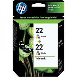 HP CC580FN (22) Dual Pack Color Original Cartridge 