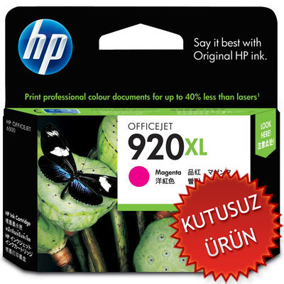 HP CD973A (920XL) Magenta Original Cartridge High Capacity - HP 6000 / 6500 (Wıthout Box) 