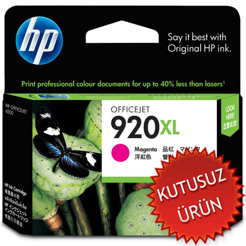 HP CD973A (920XL) Magenta Original Cartridge High Capacity - HP 6000 / 6500 (Wıthout Box) - 1