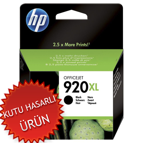 HP CD975A (920XL) Siyah Orjinal Kartuş Yüksek Kapasite - HP 6000 / 6500 (C)