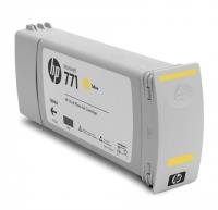 HP CE040A (771) Yellow Plotter Cartridge - DesignJet Z6200 (Wıthout Box) 