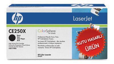 HP CE250X (504X) Black Original Toner - CP3525 / CM3530 (Damaged Box) 