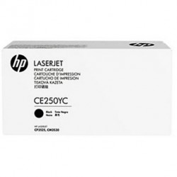 HP CE250YC Black Original Toner Hıgh Capacity - CP3525 / CM3530 