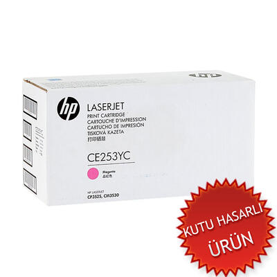 HP CE253YC (504A) Magenta Original Toner - CP3525 / CM3530 (Damaged Box) 