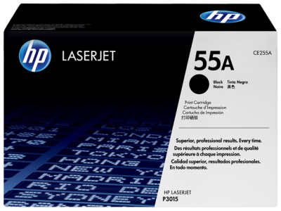 HP CE255A (55A) Black Original Toner - Laserjet P3015 