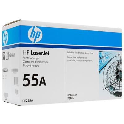 HP CE255A (55A) Black Original Toner - Laserjet P3015 (B) 