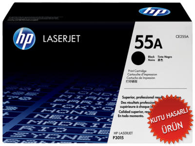 HP CE255A (55A) Black Original Toner - Laserjet P3015 (Damaged Box) 