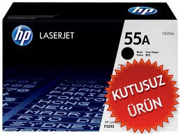 HP CE255A (55A) Black Original Toner - Laserjet P3015 (Wıthout Box) - 1