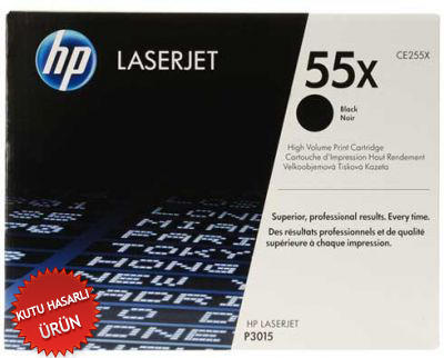 HP CE255X (55X) Black Original Toner - Laserjet P3015 (Damaged Box) 