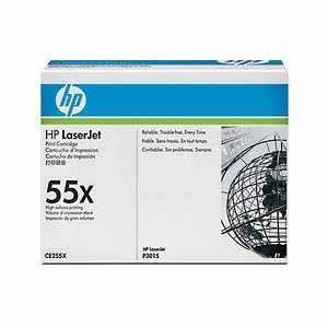 HP CE255X (55X) Black Original Toner - Laserjet P3015 (B) 