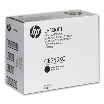 HP CE255XC (55X) Black Original Toner (Special Contract Product) - Laserjet P3015 - 1