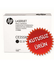 HP CE255XC (55X) Black Original Toner - Laserjet P3015 (Wıthout Box) 