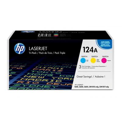 HP CE257A 3Pk Color Original Toner (Q6001A+Q6002A+Q6003A) 