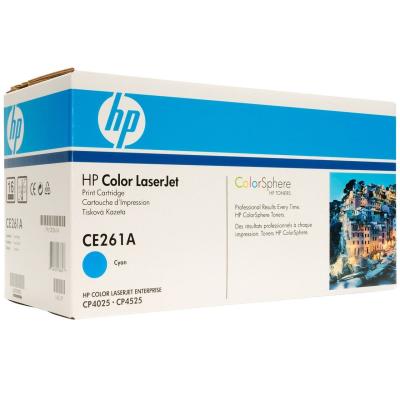 HP CE261A (648A) Cyan Original Toner - CP4525dn / CP4525n (B) 