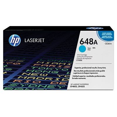 HP CE261A (648A) Cyan Original Toner - CP4525dn / CP4525n - 2