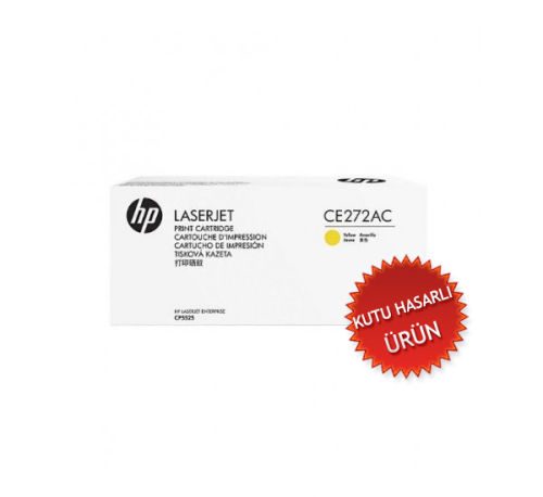 HP CE272AC (650A) Sarı Orjinal Toner - CP5525dn (C) (T7993) - 1