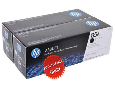 HP CE285AF (85A) Black Dual Pack Original Toner - P1102w / M1217nfw (Damaged Box) 