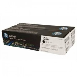 HP CE310AD (126A) Black Original Toner Dual Pack - LaserJet CP1025 