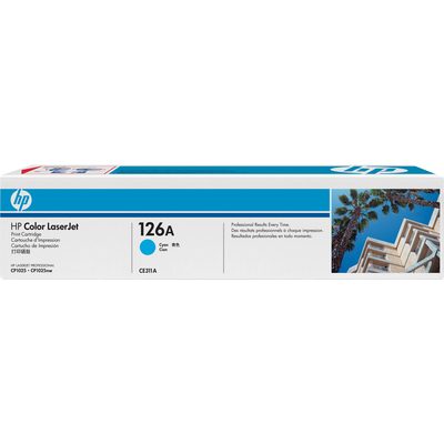 HP - HP CE311A (126A) Cyan Original Toner - LaserJet CP1025 (B)