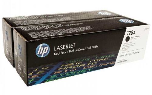 HP CE320AD (128A) Black Dual Pack Original Toner - CP1525 / CM1415 - 1