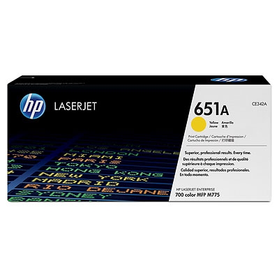 HP CE342A (651A) Sarı Orjinal Toner - Laserjet M775dn / M775z (T3772) - 1