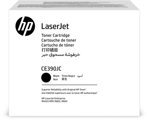 HP CE390JC Black Original Toner - LaserJet M4555MFP - 1