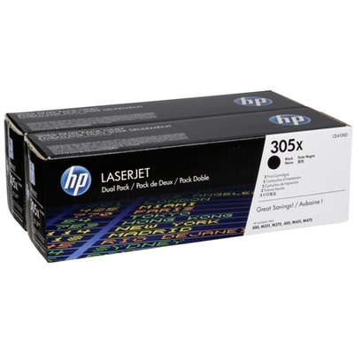 HP CE410XD (305X) Black Original Toner Dual Pack High Capacity - Laserjet M351a / M451dn 